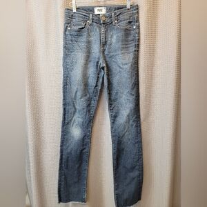 Anthropologie Paige Distressed Hoxton Straight Leg Jeans Size 26